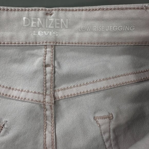 Denizen Levis Denim Stretch Jeans Low Rise Jeggings Straight Women White - Picture 12 of 16